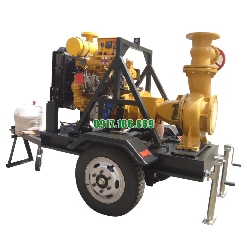 Máy bơm nước 400m3/h dùng động cơ dầu có công suất đầu ra 56kw