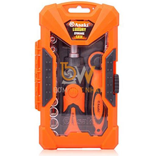 Bán Bộ mũi vít & đầu tuýp (tay vặn 2 chiều) 26 chi tiết Asaki AK-6359