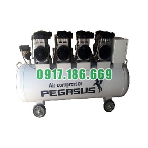 Bán Máy nén khí không dầu, giảm âm PEGASUS TM-OF750x3-100L